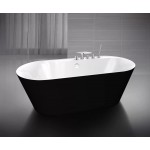 Ванна акриловая Belbagno BB14-NERO/BIA Ванна акриловая Belbagno BB14-NERO/BIA